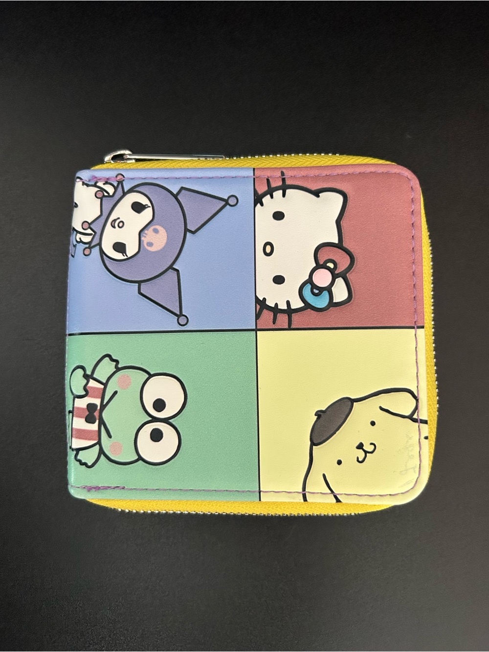 Loungefly Sanrio Pastel Panel Zip Wallet. Rainbow Colors.